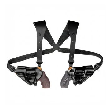 Doppel-Schulterholster-System aus Leder