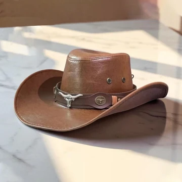 Kunstleder Cowboy-Stil Cowboyhut