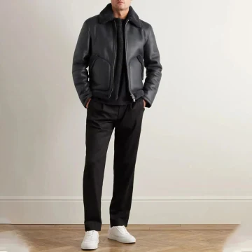 Sherpa Kunstleder Jacket