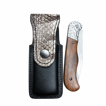 Fieldcraft Reptile-Pattern Folding Knife Pouch - front view 1