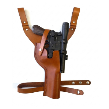 Han Solo Inspired Braunes Leder Drop Holster
