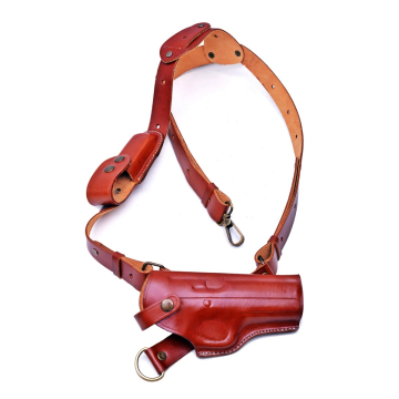 Brustholster aus braunem Leder für CZ 75B, SP-01, P-07 & Shadow 2