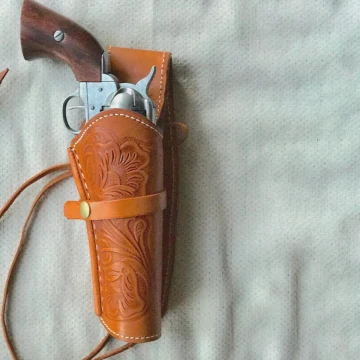 Old West Schnellzieh-Lederholster für Single-Action-Revolver