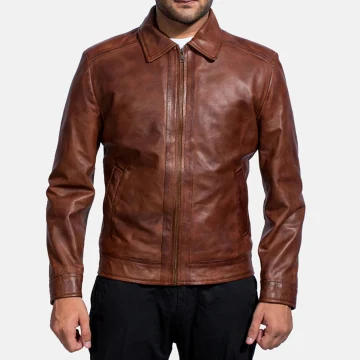 Inferno Braunes Leder Jacket