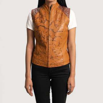 Westina Hellbraunes Leder Vest