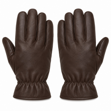 Insulated Leather Winter Gloves - Complete product view