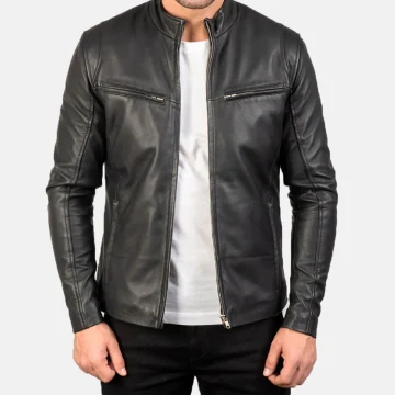 Ionic Schwarzes Leder Jacket