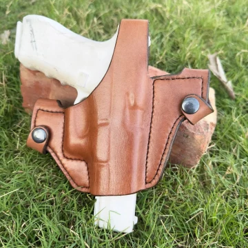 Passgeformtes OWB-Lederholster mit Thumb-Break-Sicherung