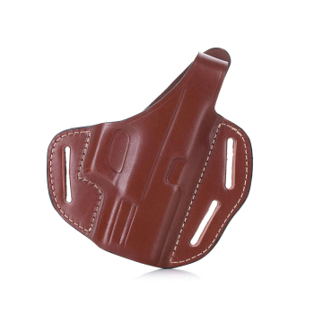 Braunes OWB-Lederholster mit Stahl-Thumb-Break-Sicherung