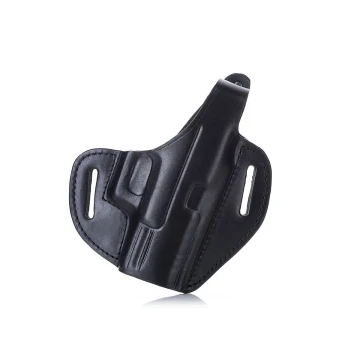 Schwarzes Vollnarbiges OWB-Lederholster