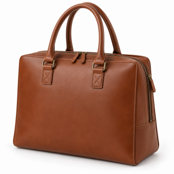 Leder-Tote mit separatem Holsterfach