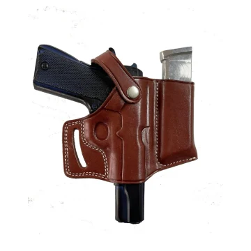 Leder OWB Combo Holster mit Magazintasche für Colt 1911