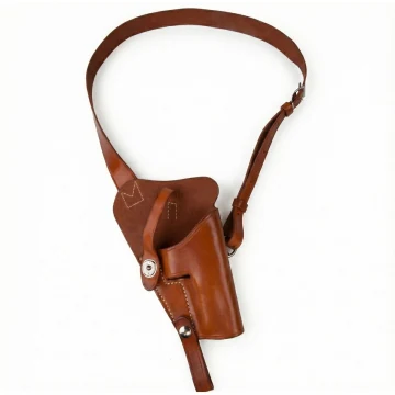 Leder vertikales Roto Schulterholster mit Doppel-Magazintasche