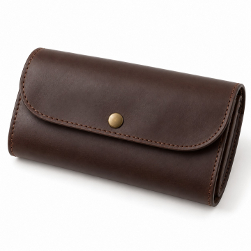 Leather Travel Shaving-Set Case - Complete product view