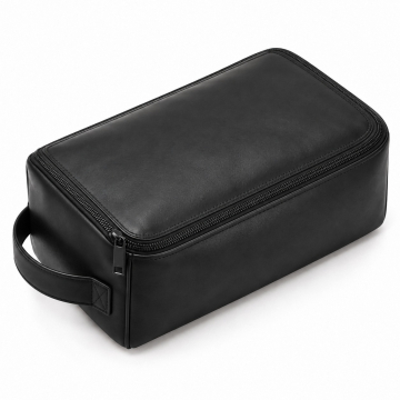 Leather Travel Shoe Bag - Complete product view