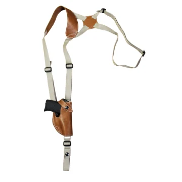 Vertikales Leder-Schulterholster für ultrakompakte Pistolen