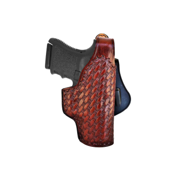 Paddle-Holster Thumb-Break-Sicherung aus braunem Leder