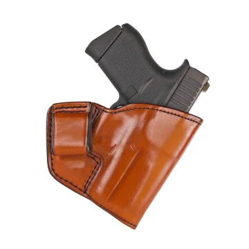 Schlankes IWB-Holster aus hellbraunem Leder