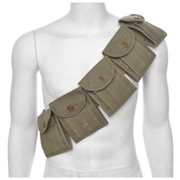 M1 Carbine and M1911 Bandolier with Ten Combination Magazine Pouches - View 1