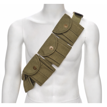 M1 Carbine Bandolier with Ten Double Magazine Pouches - View 1