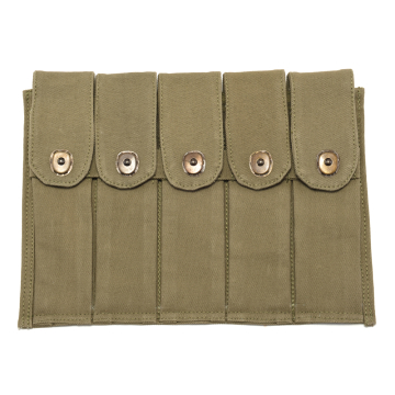 M1 Carbine Rigger-Style Five-Cell 30-Round Magazine Pouch - View 1