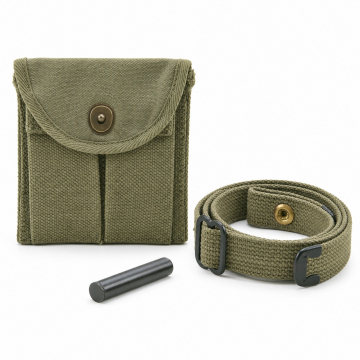 M1 Carbine Sling, Oiler and Buttstock Pouch Set - Olive Drab - Complete unbranded accessory set