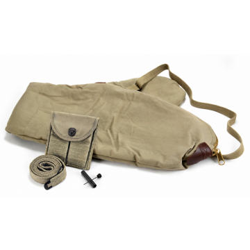 M1 Carbine Sling, Oiler, Buttstock Pouch and Fleece-Lined Case Set - Light Olive Drab - View 1