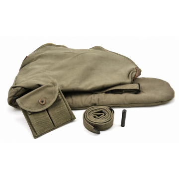 M1 Carbine Sling, Oiler, Buttstock Pouch and Fleece-Lined Case Set - Olive Drab - View 1