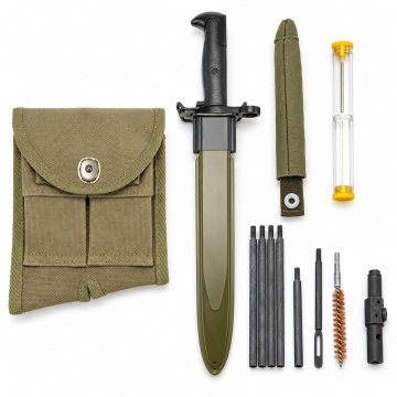 M1 Garand Buttstock Pouch, Bayonet and Cleaning Kit Set - Complete unbranded accessory set