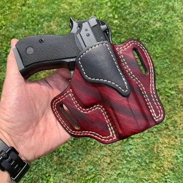 Mahogany Woodgrain OWB-Lederholster
