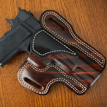Medium Braunes OWB-Leder Gürtelholster