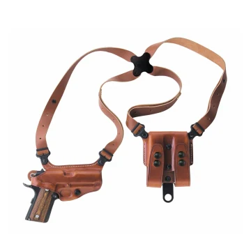 Klassisches Braun Leder-Schulterholster-System
