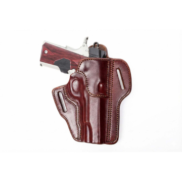 Braunes Leder-Pancake-Holster für verdecktes Tragen