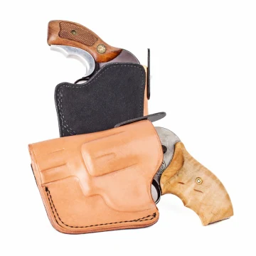 Naturfarbenes Leder-Taschenholster mit Stealth-Haken
