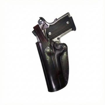Leder Gürtelholster mit Haltesicherung, oben offen