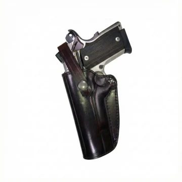 Leder Gürtelholster mit Haltesicherung, oben offen