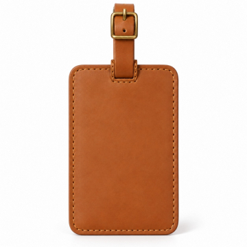 Personalised Leather Luggage Tag - Complete product view