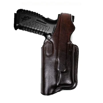 Dark Chestnut Polizei Dienst Holster für 2 1/4 Dienst Gürtel