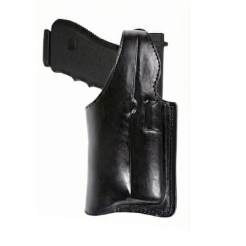 Schwarzes Polizei Dienst Holster für 2 1/4 Dienst Gürtel