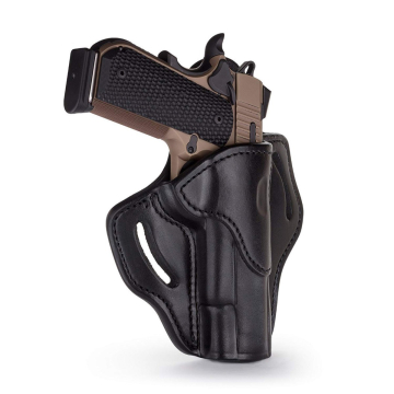 Poliertes schwarzes 1911-OWB-Lederholster
