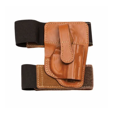 Knöchelholster aus braunem Leder