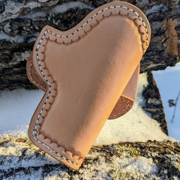 Scalloped-Edge OWB-Lederholster