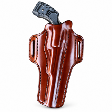 Premium Leather OWB Pancake Holster for NAA Hogleg 6-Inch Revolver