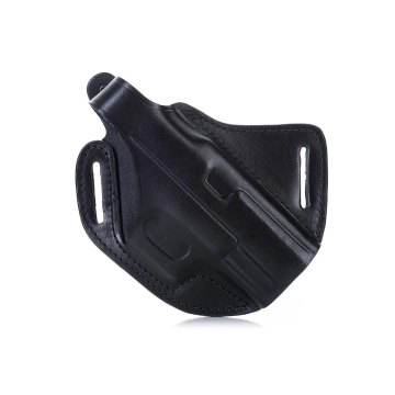Schwarzes Crossdraw OWB-Lederholster
