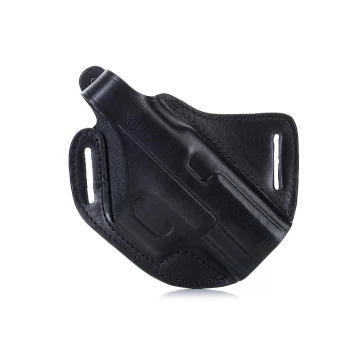 Schwarzes Crossdraw OWB-Lederholster