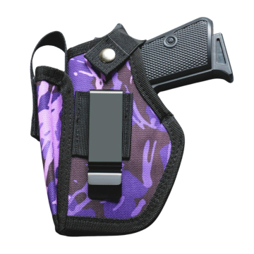 Purple Camouflage Nylon IWB OWB-Holster mit Magazintasche