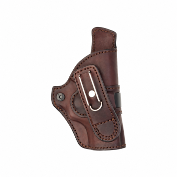 Quietline Spring-Retention Leather IWB Holster - front view 1