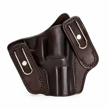 Quietline Twin-Clip Tuckable Leather IWB Holster - front view 1