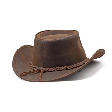 Langlebiges Vollnarbiges Leder Cowboyhut
