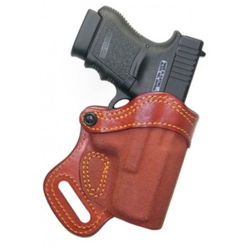 Rotbraunes Leder-Pancake-Holster